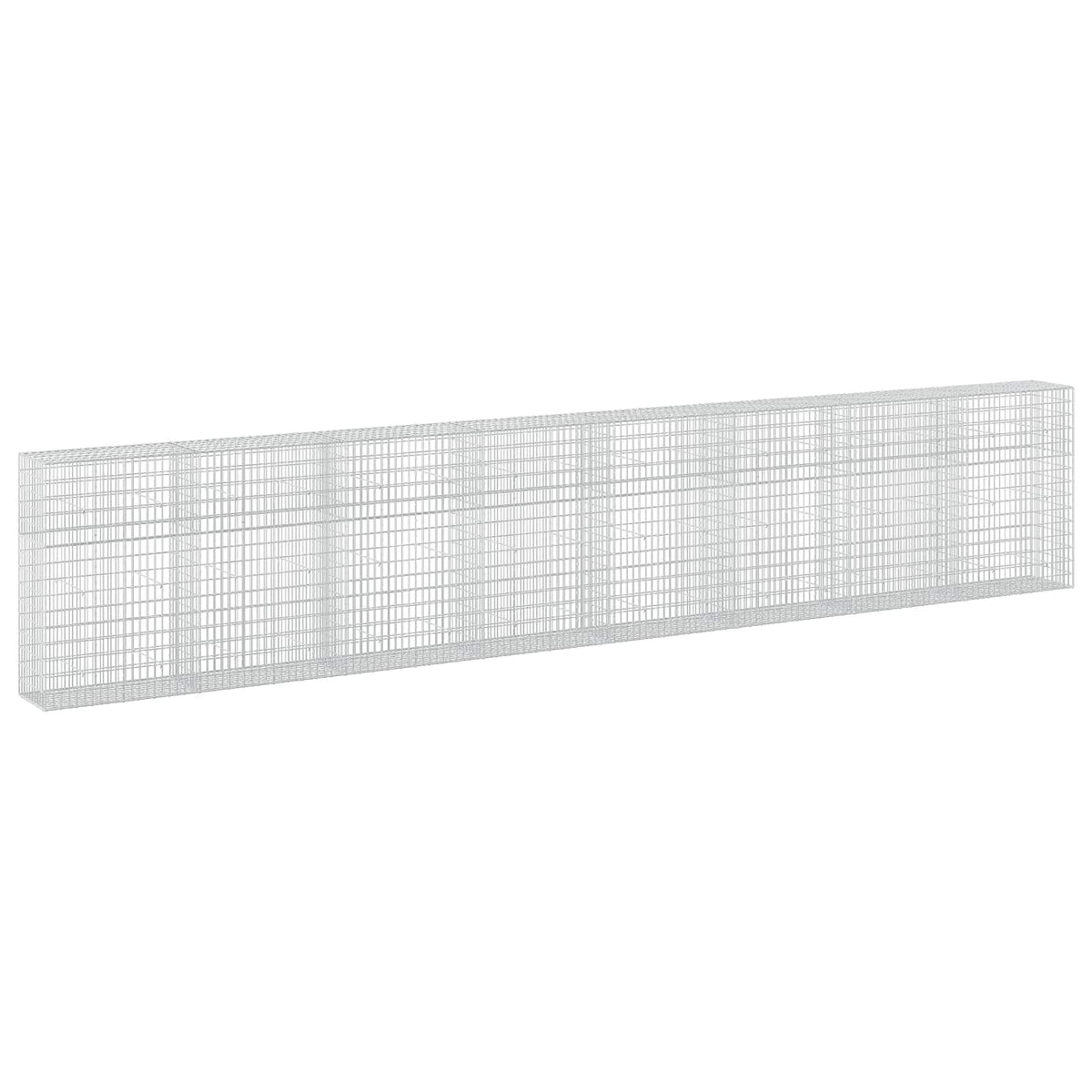 vidaXL Gabion z drutu 3,5 mm i siatką 5x10 cm 800x50x150 cm