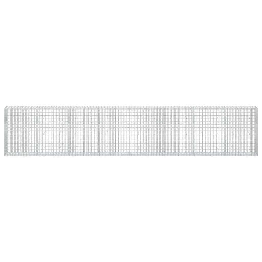 vidaXL Gabion z drutu 3,5 mm i siatką 5x10 cm 800x50x150 cm