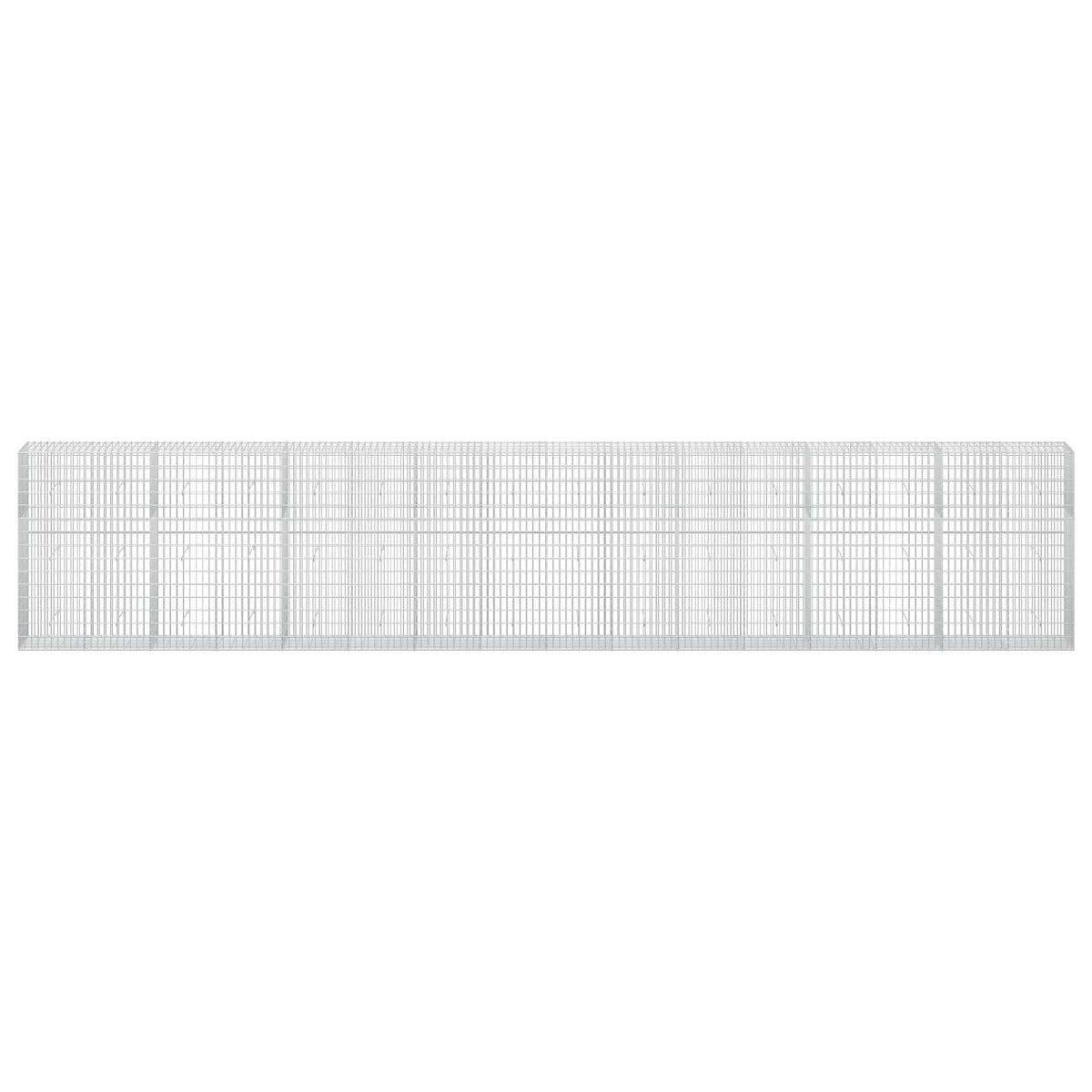 vidaXL Gabion z drutu 3,5 mm i siatką 5x10 cm 800x50x150 cm
