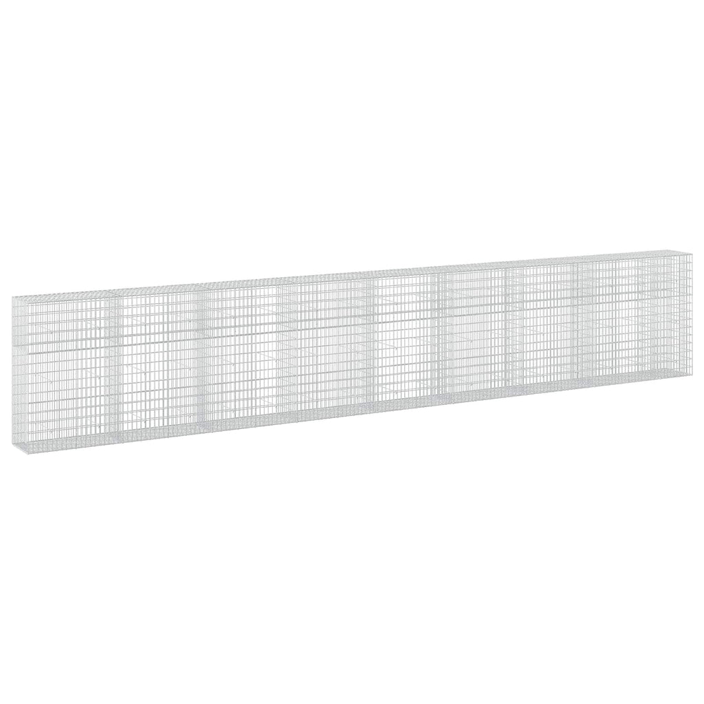vidaXL Gabion z drutu 3,5 mm i siatką 5x10 cm 850x50x150 cm