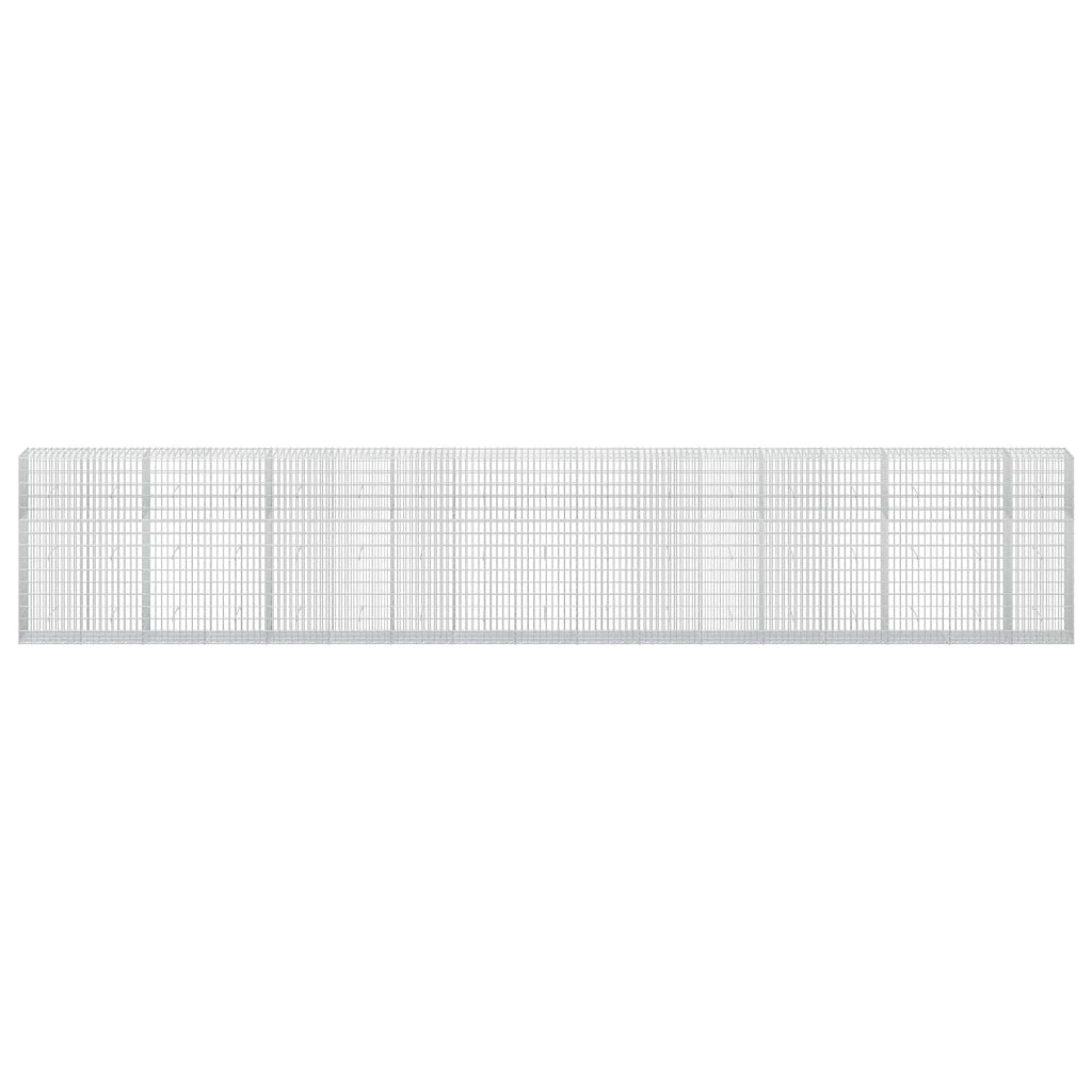 vidaXL Gabion z drutu 3,5 mm i siatką 5x10 cm 850x50x150 cm