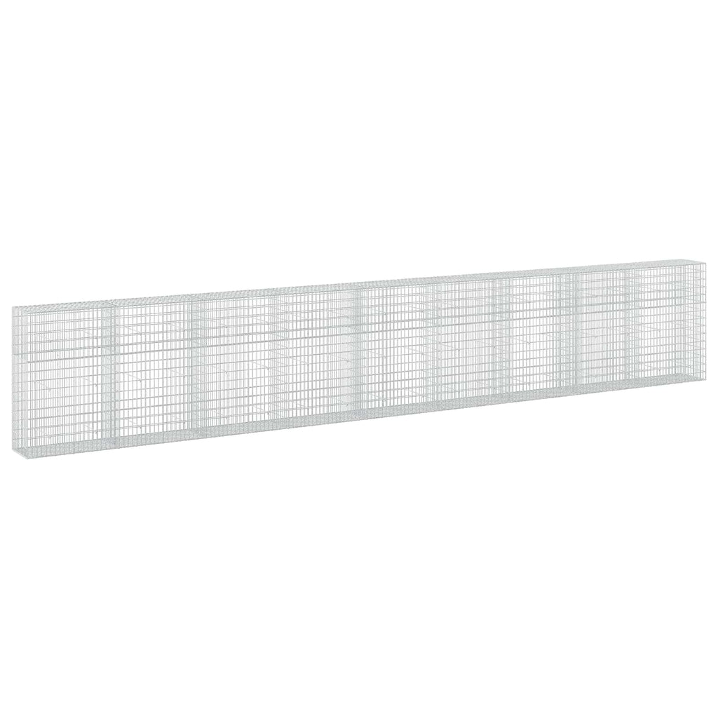 vidaXL Gabion z drutu 3,5 mm i siatką 5x10 cm 900x50x150 cm