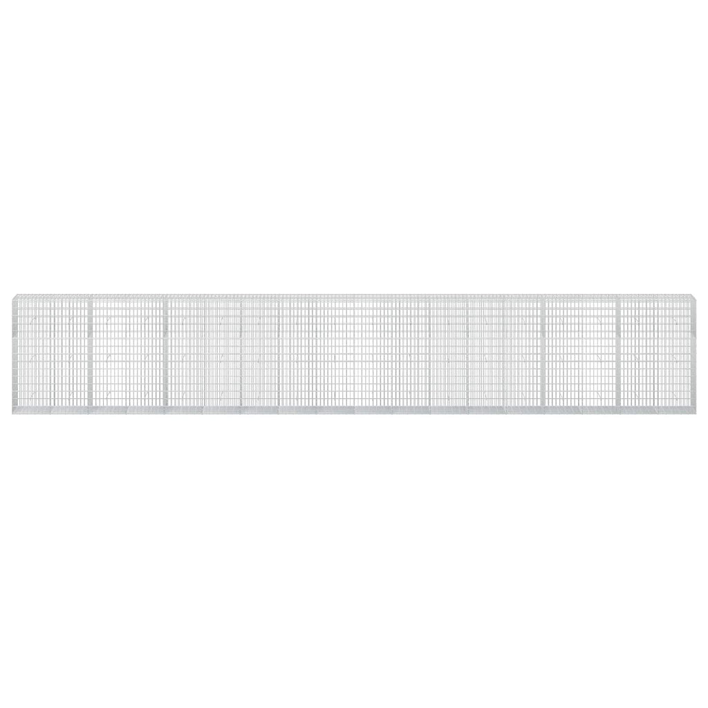 vidaXL Gabion z drutu 3,5 mm i siatką 5x10 cm 900x50x150 cm