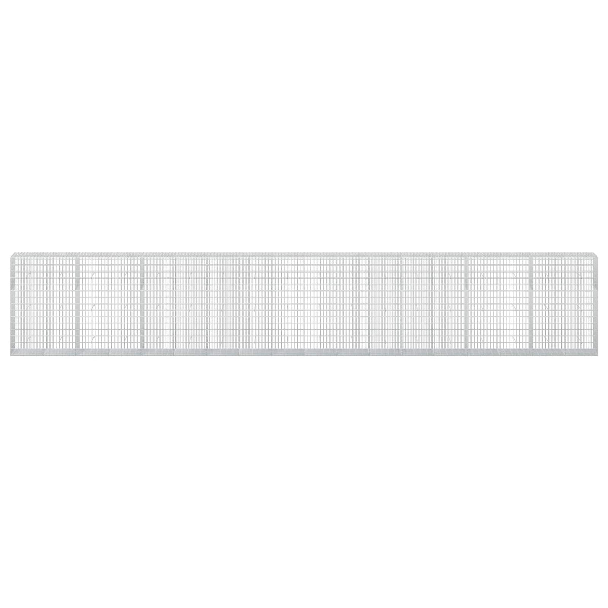 vidaXL Gabion z drutu 3,5 mm i siatką 5x10 cm 900x50x150 cm