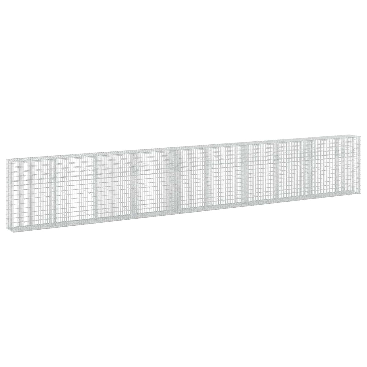 vidaXL Gabion z drutu 3,5 mm i siatką 5x10 cm 950x50x150 cm