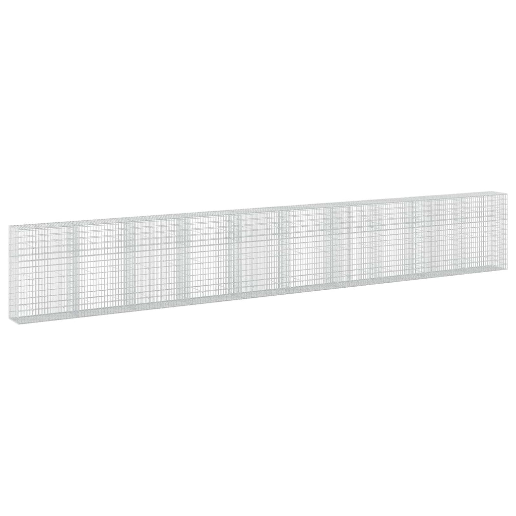 vidaXL Gabion z drutu 3,5 mm i siatką 5x10 cm 1000x50x150 cm