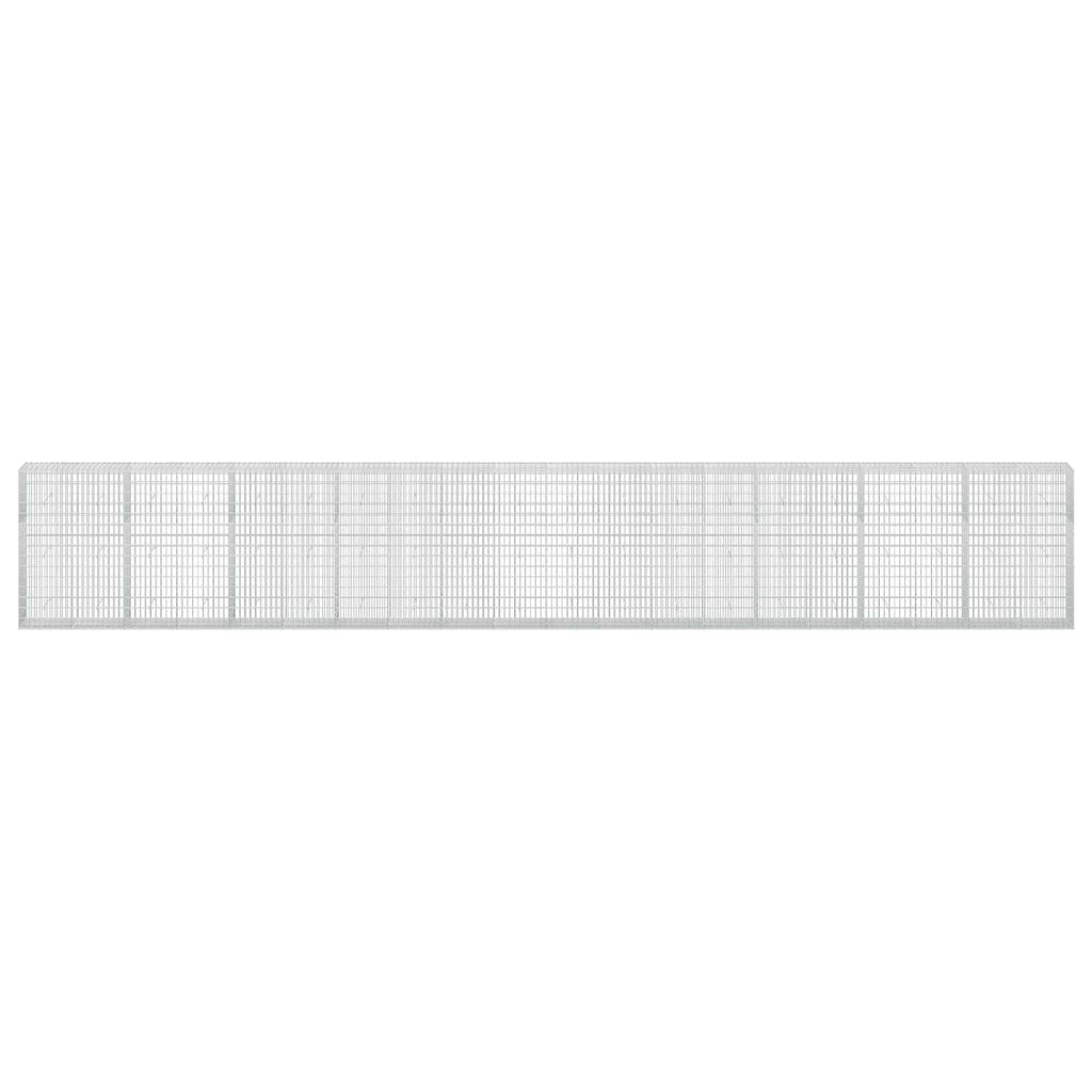 vidaXL Gabion z drutu 3,5 mm i siatką 5x10 cm 1000x50x150 cm
