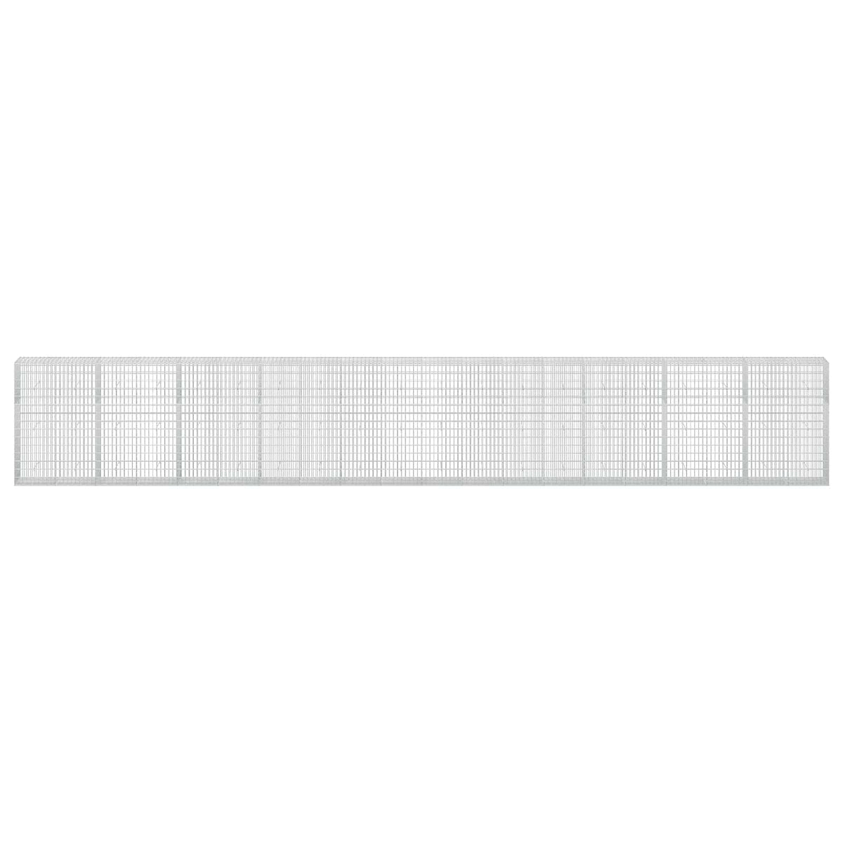 vidaXL Gabion z drutu 3,5 mm i siatką 5x10 cm 1000x50x150 cm