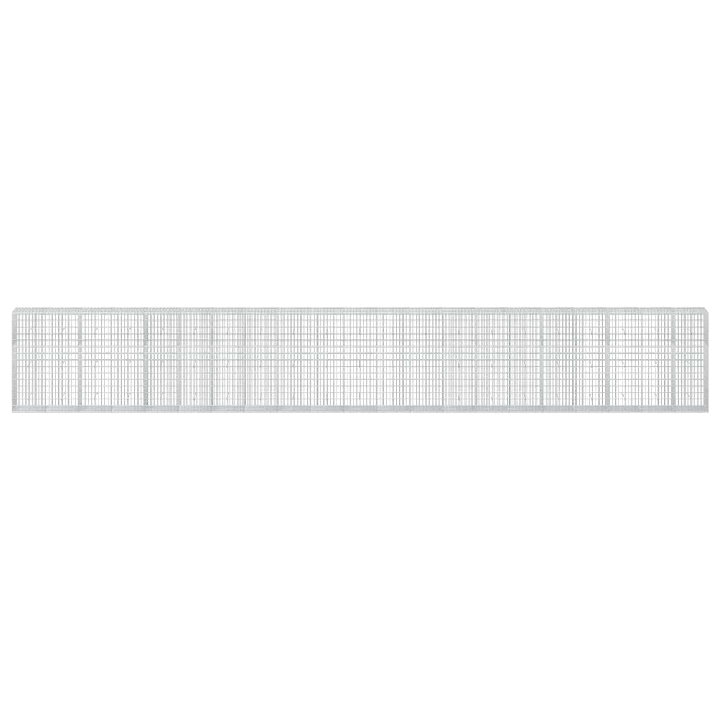 vidaXL Gabion z drutu 3,5 mm i siatką 5x10 cm 1050x50x150 cm