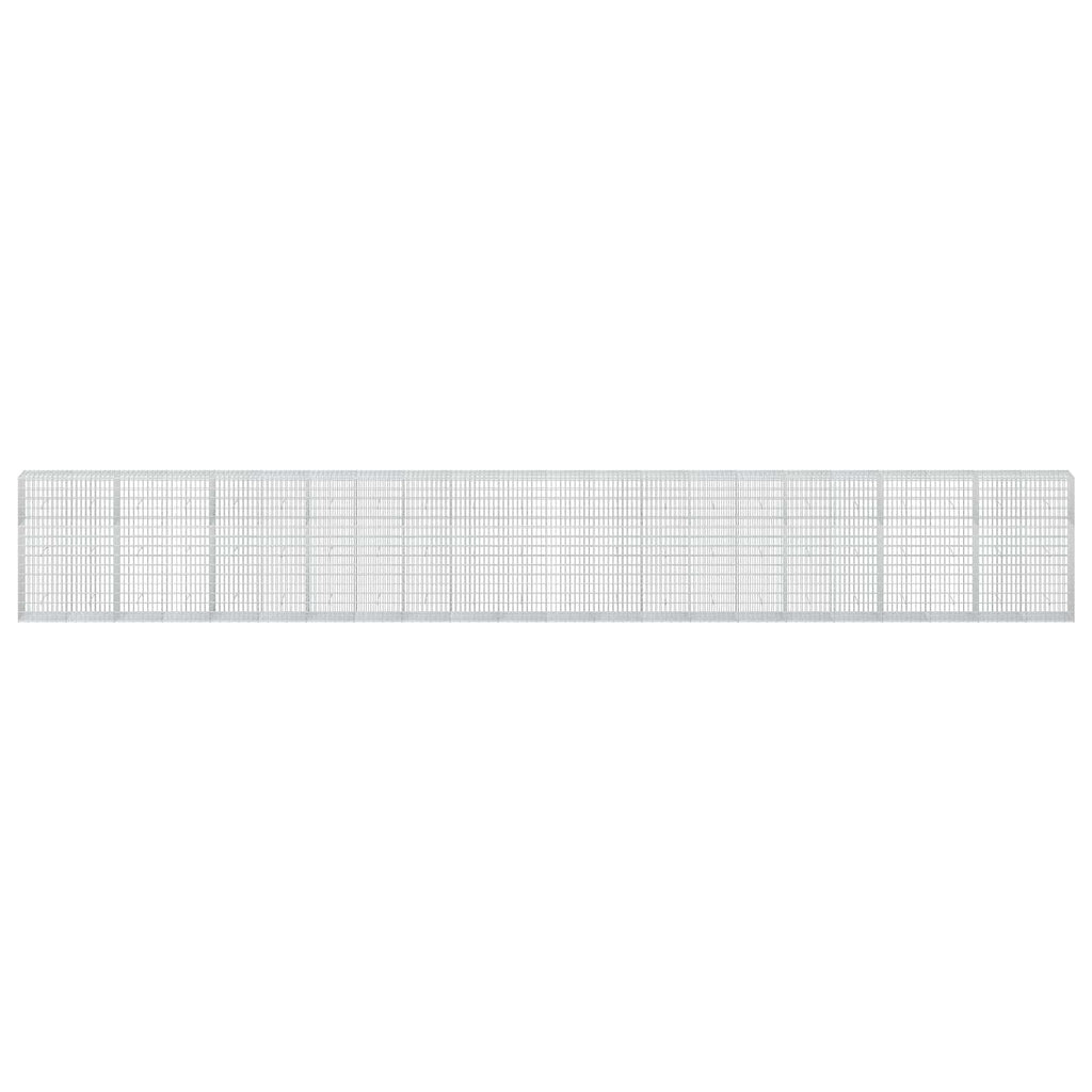 vidaXL Gabion z drutu 3,5 mm i siatką 5x10 cm 1100x50x150 cm