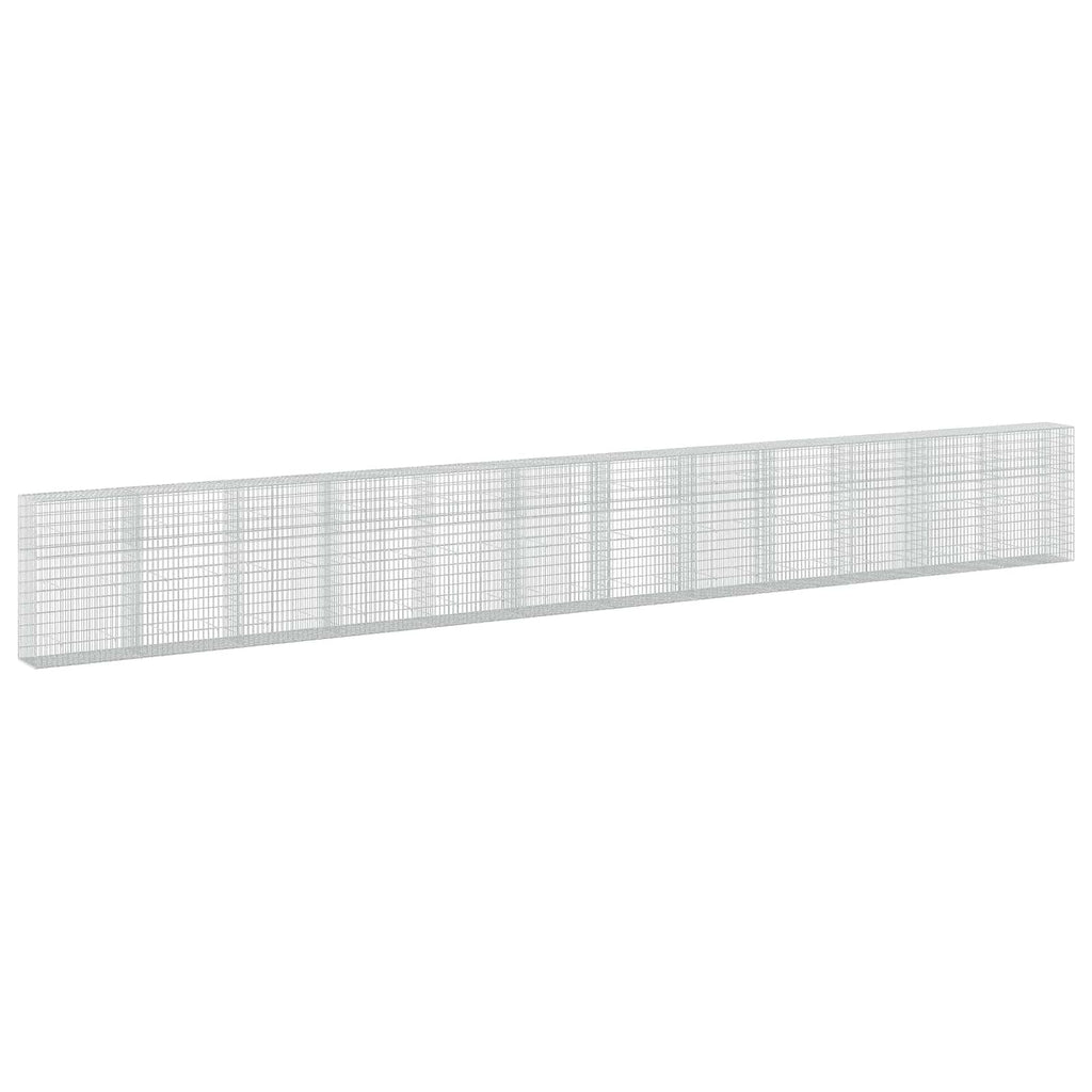 vidaXL Gabion z drutu 3,5 mm i siatką 5x10 cm 1200x50x150 cm