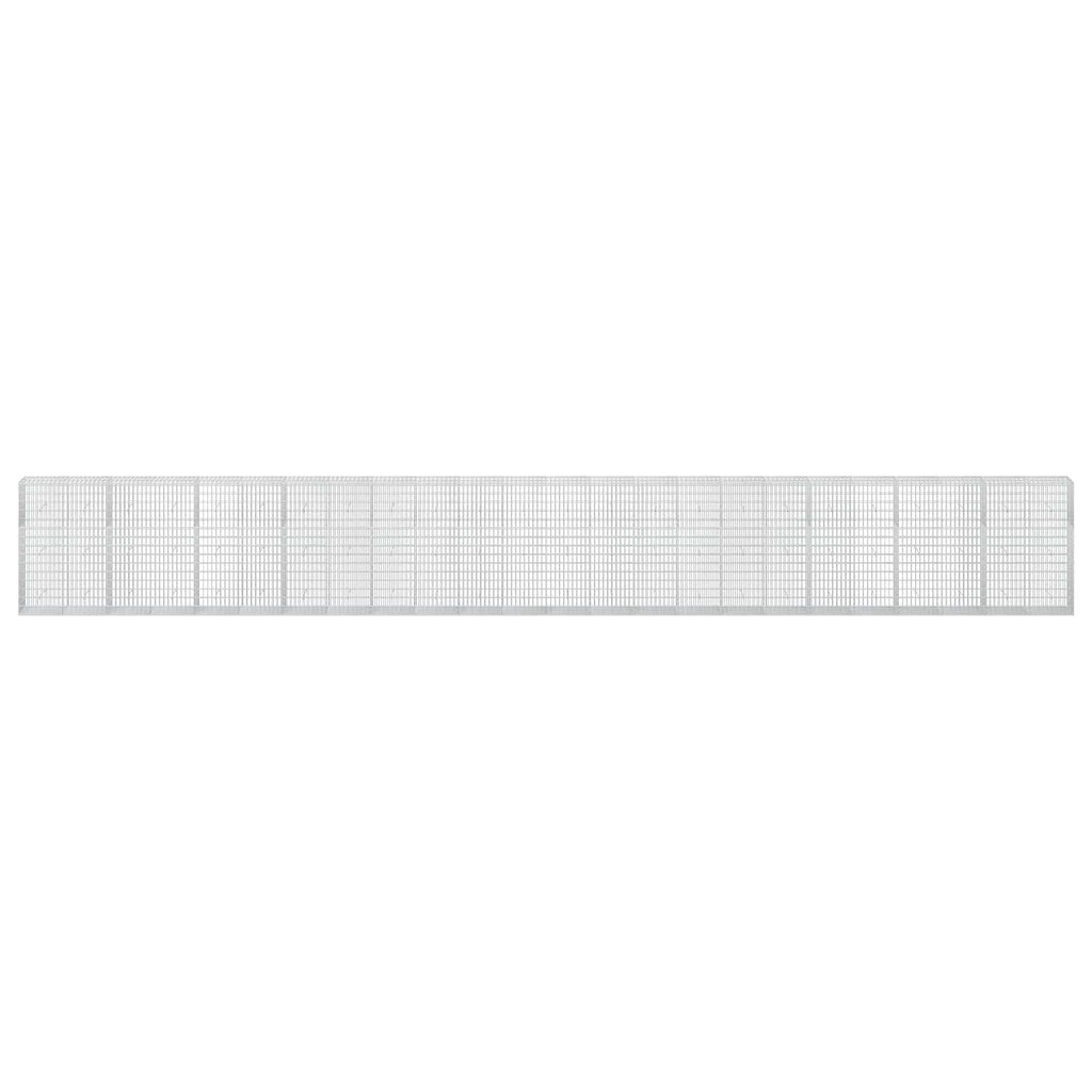 vidaXL Gabion z drutu 3,5 mm i siatką 5x10 cm 1200x50x150 cm
