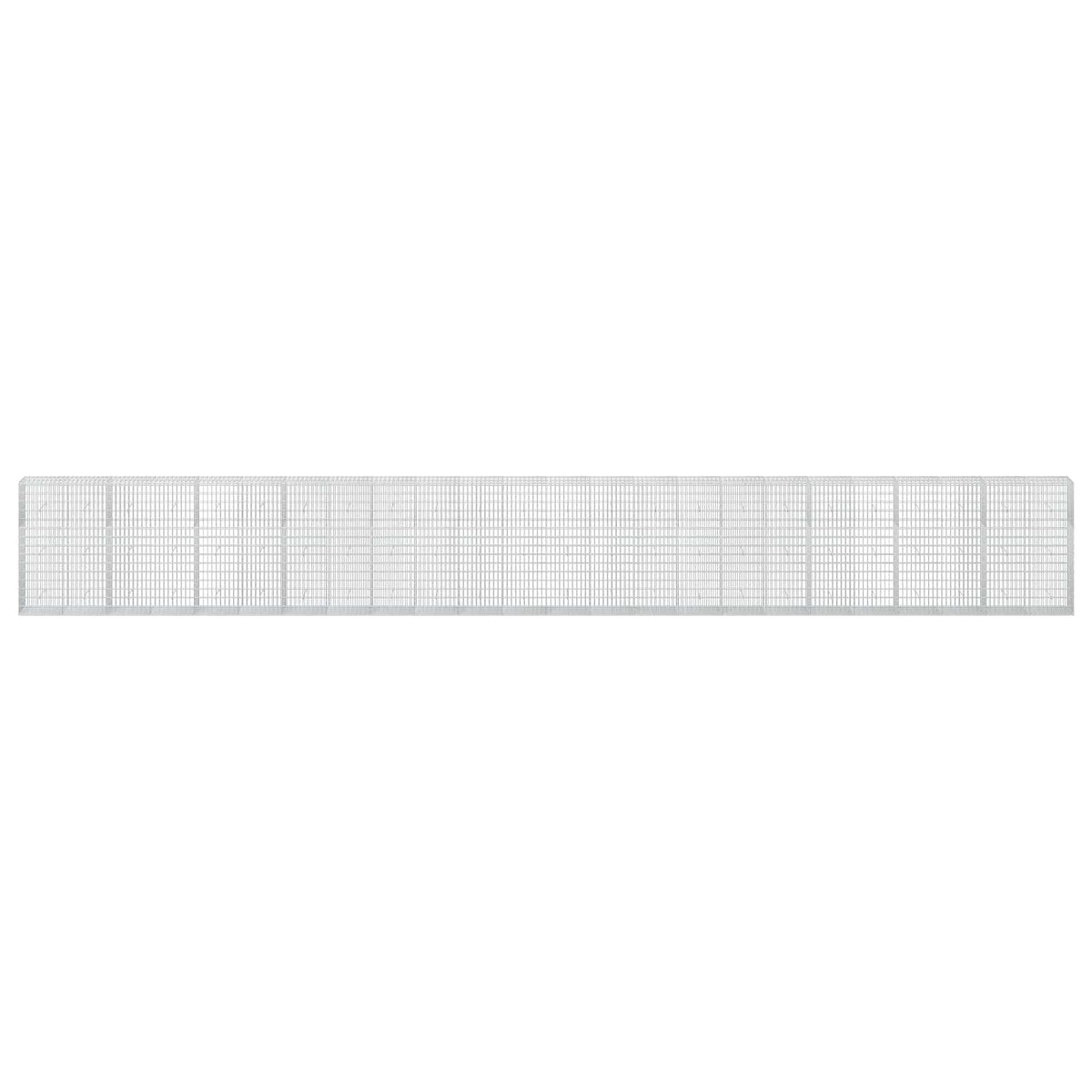 vidaXL Gabion z drutu 3,5 mm i siatką 5x10 cm 1200x50x150 cm