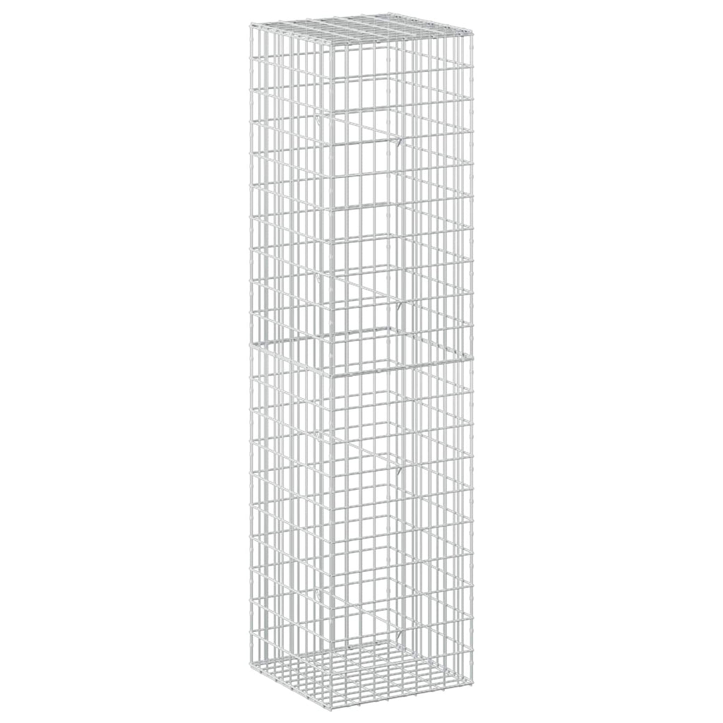 vidaXL Gabion z drutu 3,5 mm i siatką 5x10 cm 50x50x200 cm