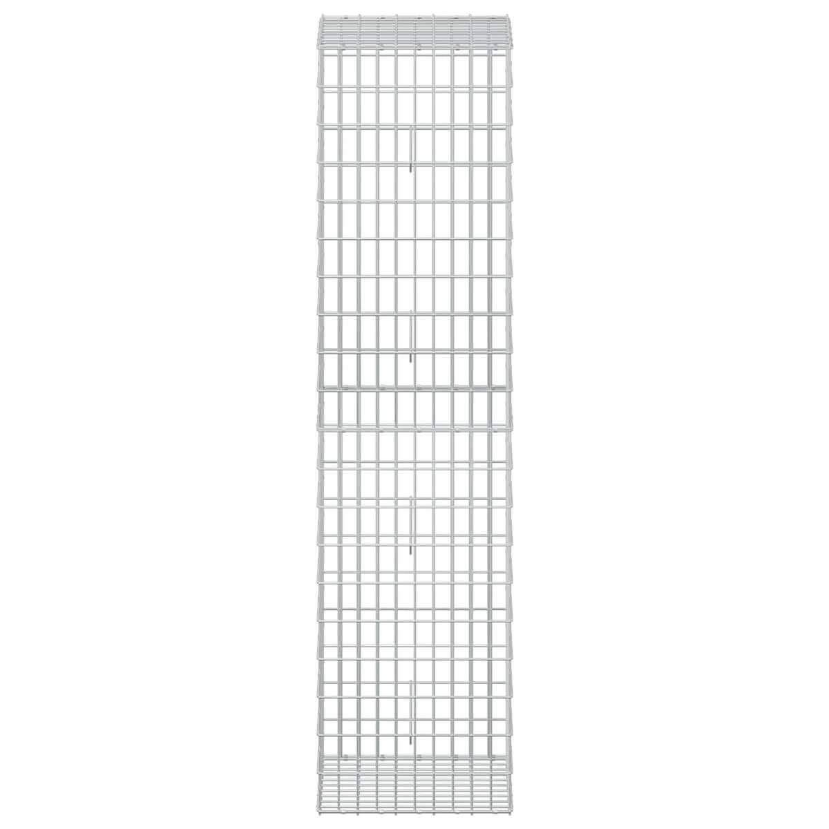vidaXL Gabion z drutu 3,5 mm i siatką 5x10 cm 50x50x200 cm