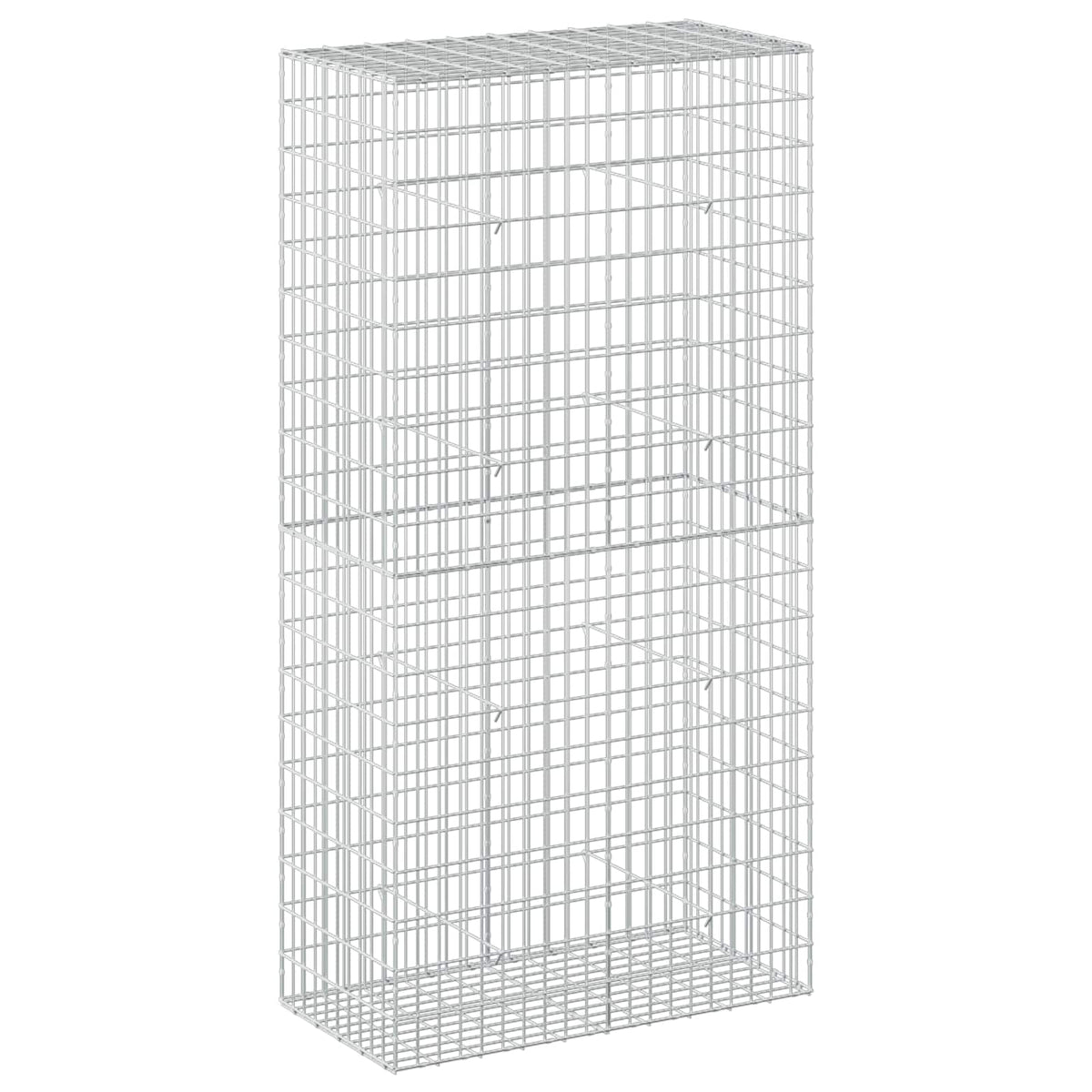 vidaXL Gabion z drutu 3,5 mm i siatką 5x10 cm 100x50x200 cm