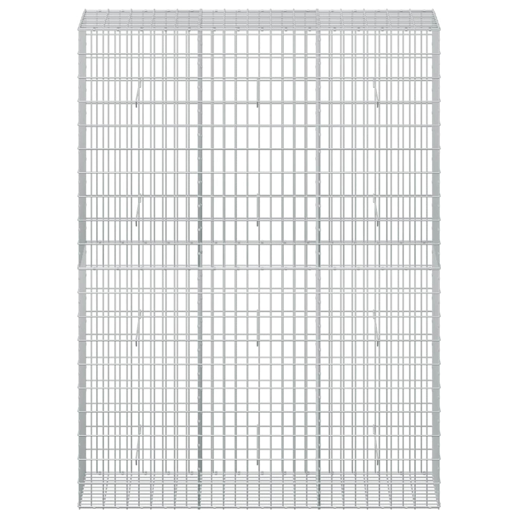 vidaXL Gabion z drutu 3,5 mm i siatką 5x10 cm 150x50x200 cm