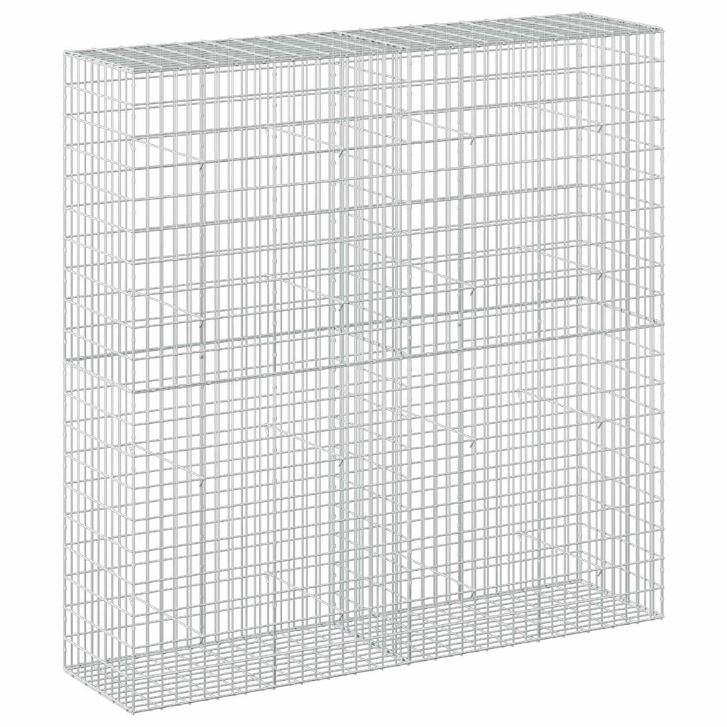 vidaXL Gabion z drutu 3,5 mm i siatką 5x10 cm 200x50x200 cm
