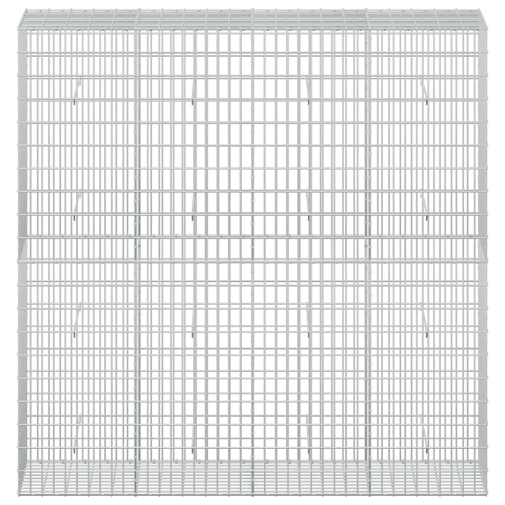 vidaXL Gabion z drutu 3,5 mm i siatką 5x10 cm 200x50x200 cm