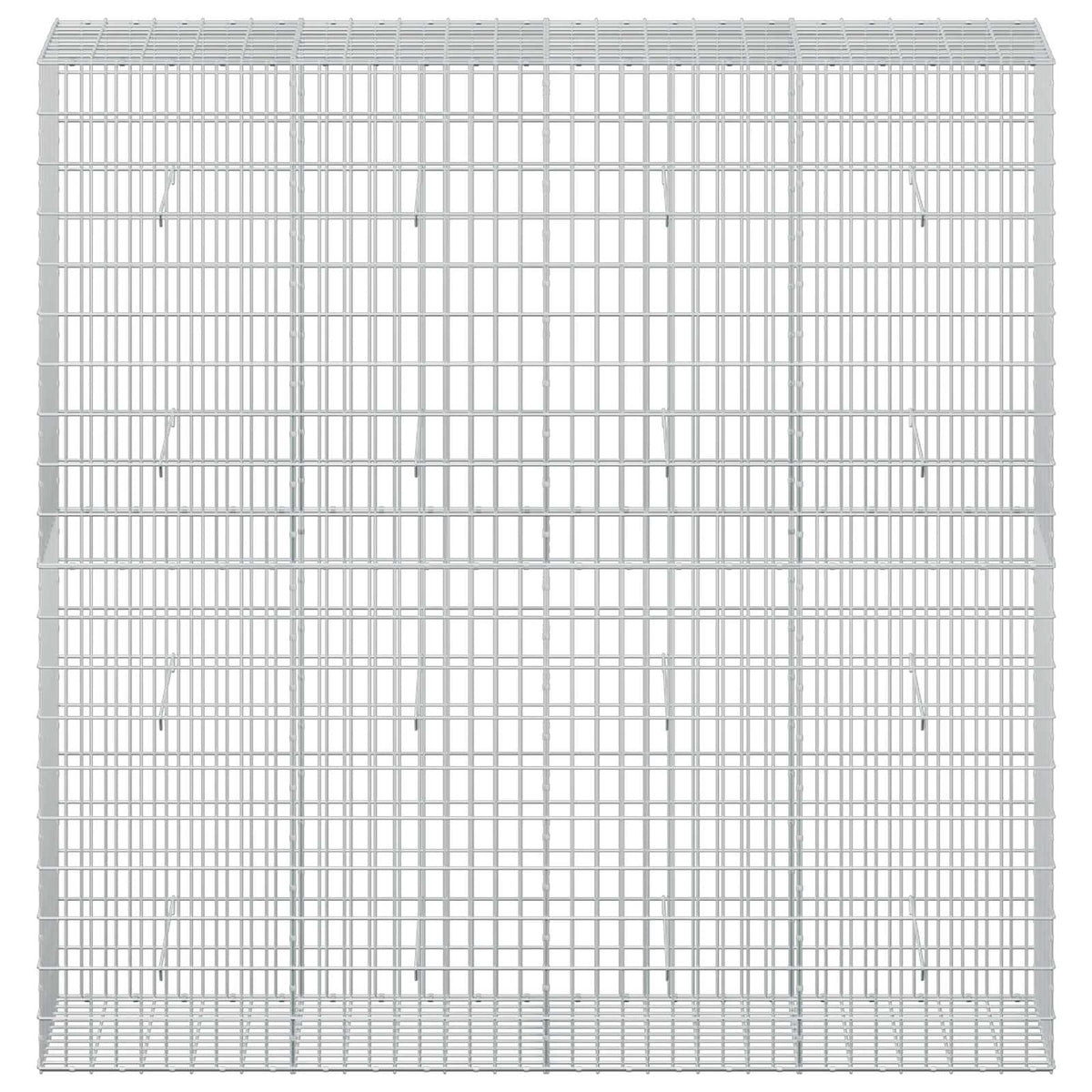 vidaXL Gabion z drutu 3,5 mm i siatką 5x10 cm 200x50x200 cm