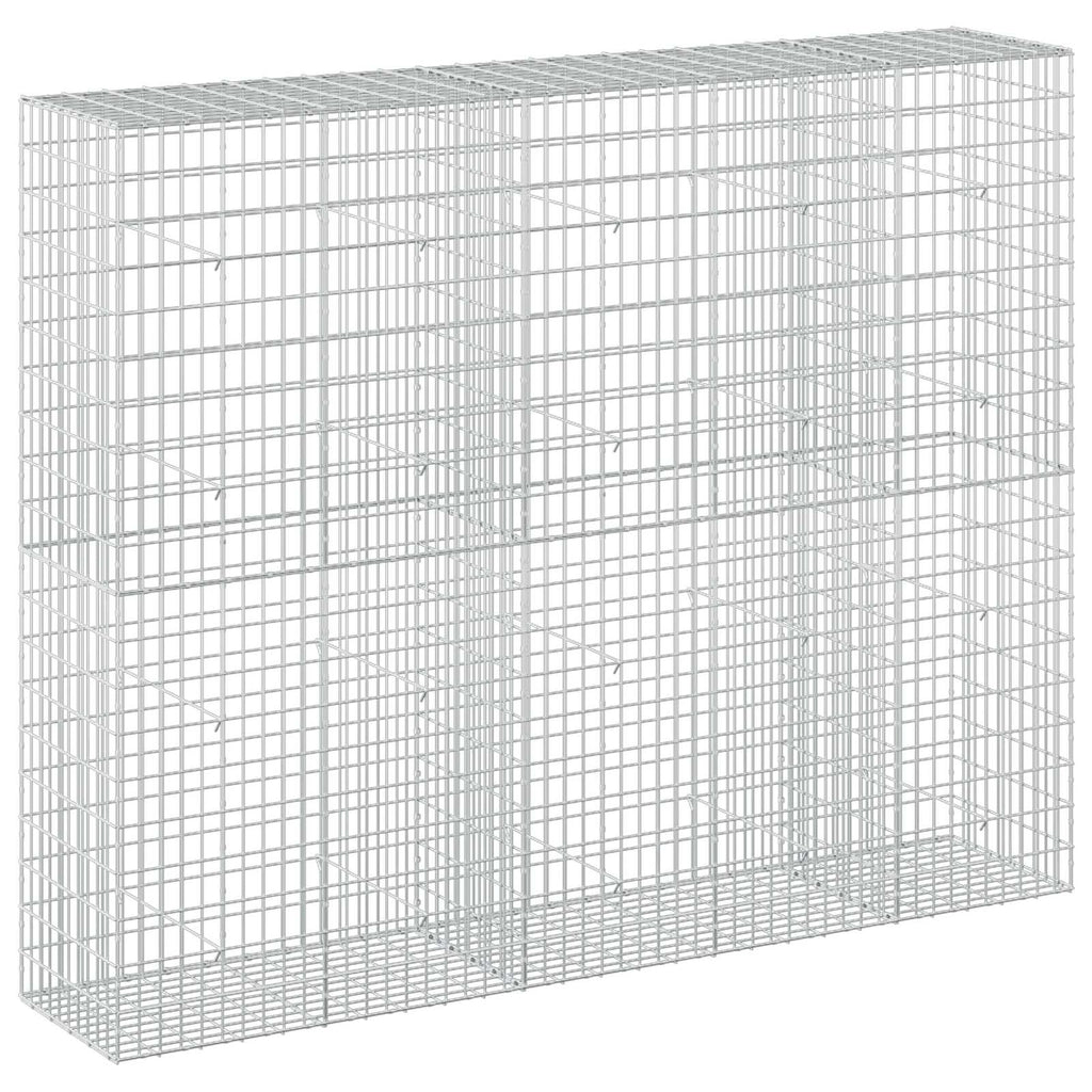 vidaXL Gabion z drutu 3,5 mm i siatką 5x10 cm 250x50x200 cm