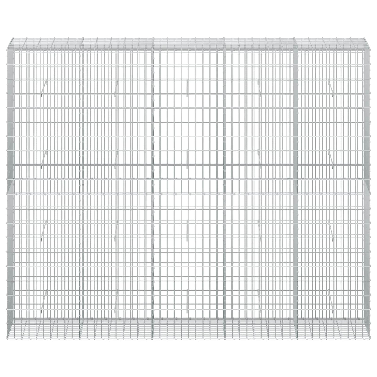 vidaXL Gabion z drutu 3,5 mm i siatką 5x10 cm 250x50x200 cm
