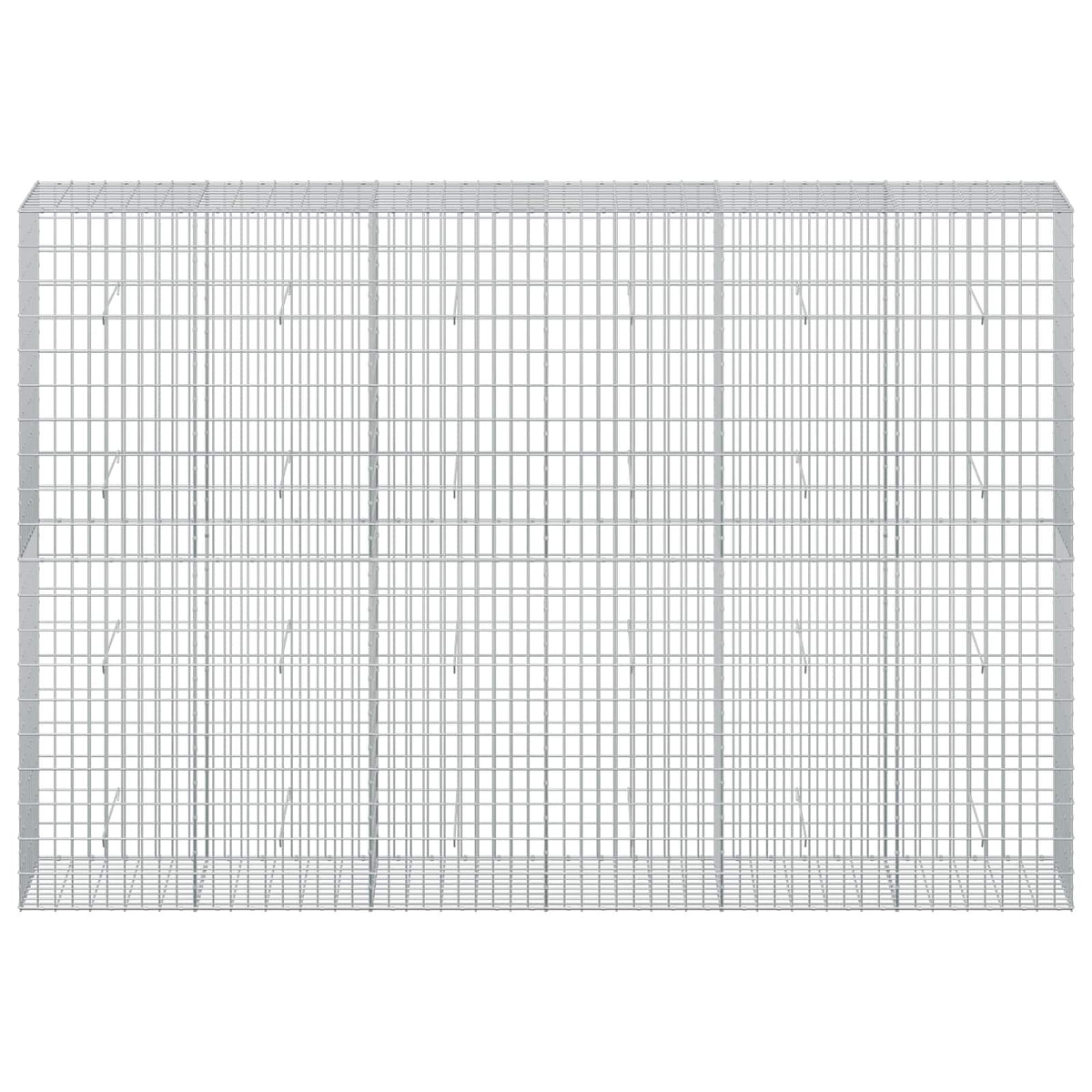 vidaXL Gabion z drutu 3,5 mm i siatką 5x10 cm 300x50x200 cm