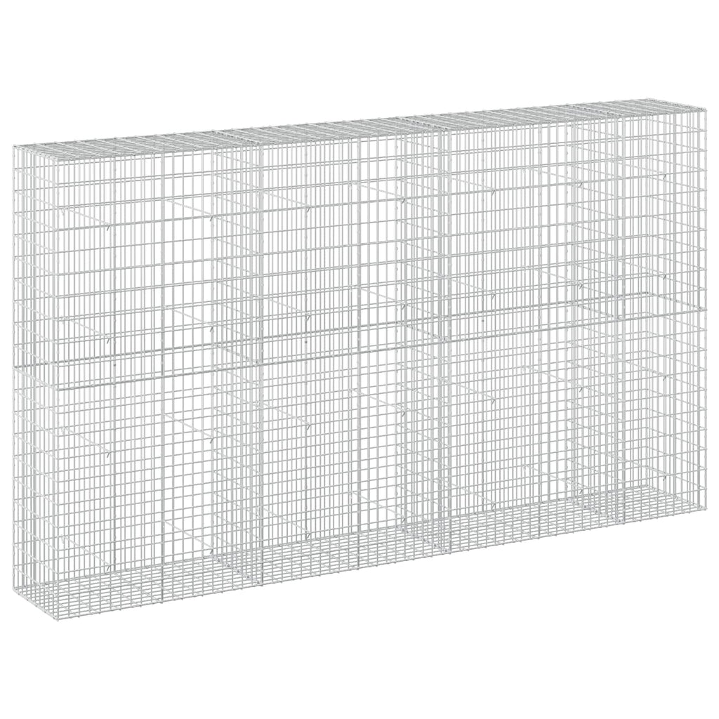 vidaXL Gabion z drutu 3,5 mm i siatką 5x10 cm 350x50x200 cm