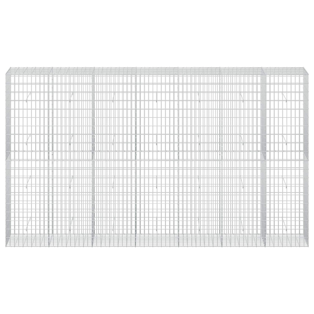 vidaXL Gabion z drutu 3,5 mm i siatką 5x10 cm 350x50x200 cm