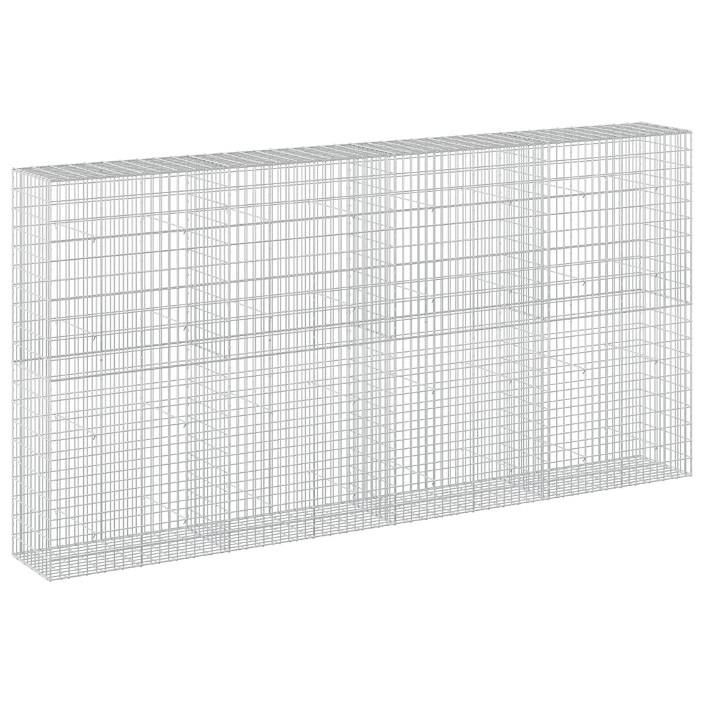 vidaXL Gabion z drutu 3,5 mm i siatką 5x10 cm 400x50x200 cm