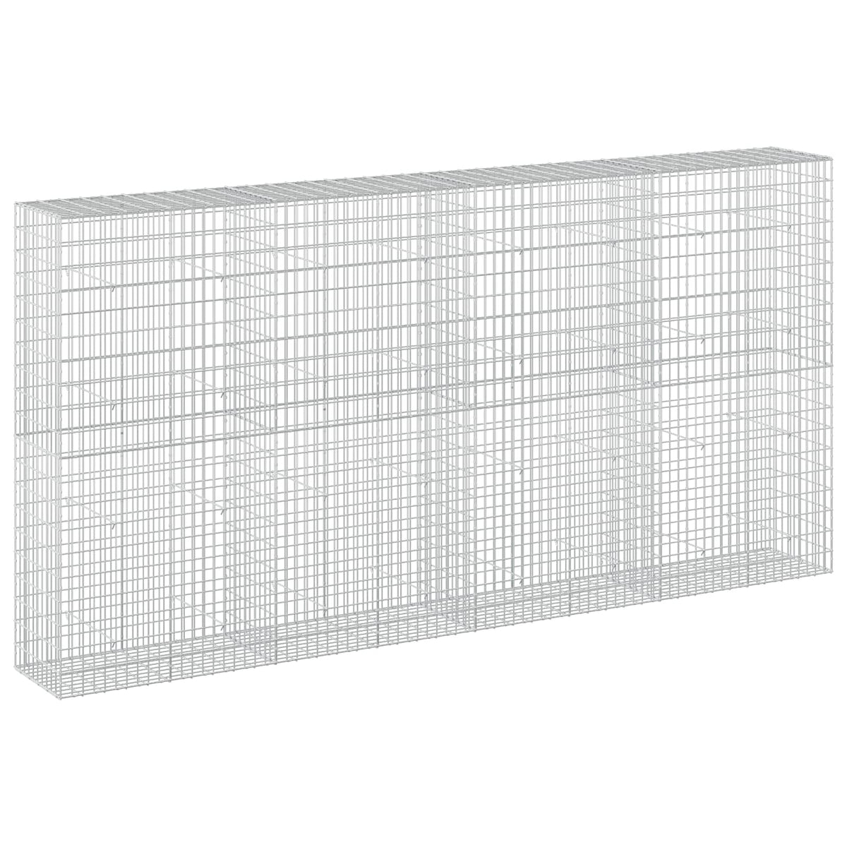 vidaXL Gabion z drutu 3,5 mm i siatką 5x10 cm 400x50x200 cm