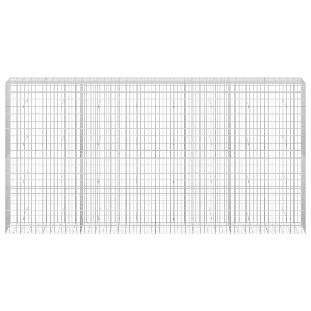 vidaXL Gabion z drutu 3,5 mm i siatką 5x10 cm 400x50x200 cm
