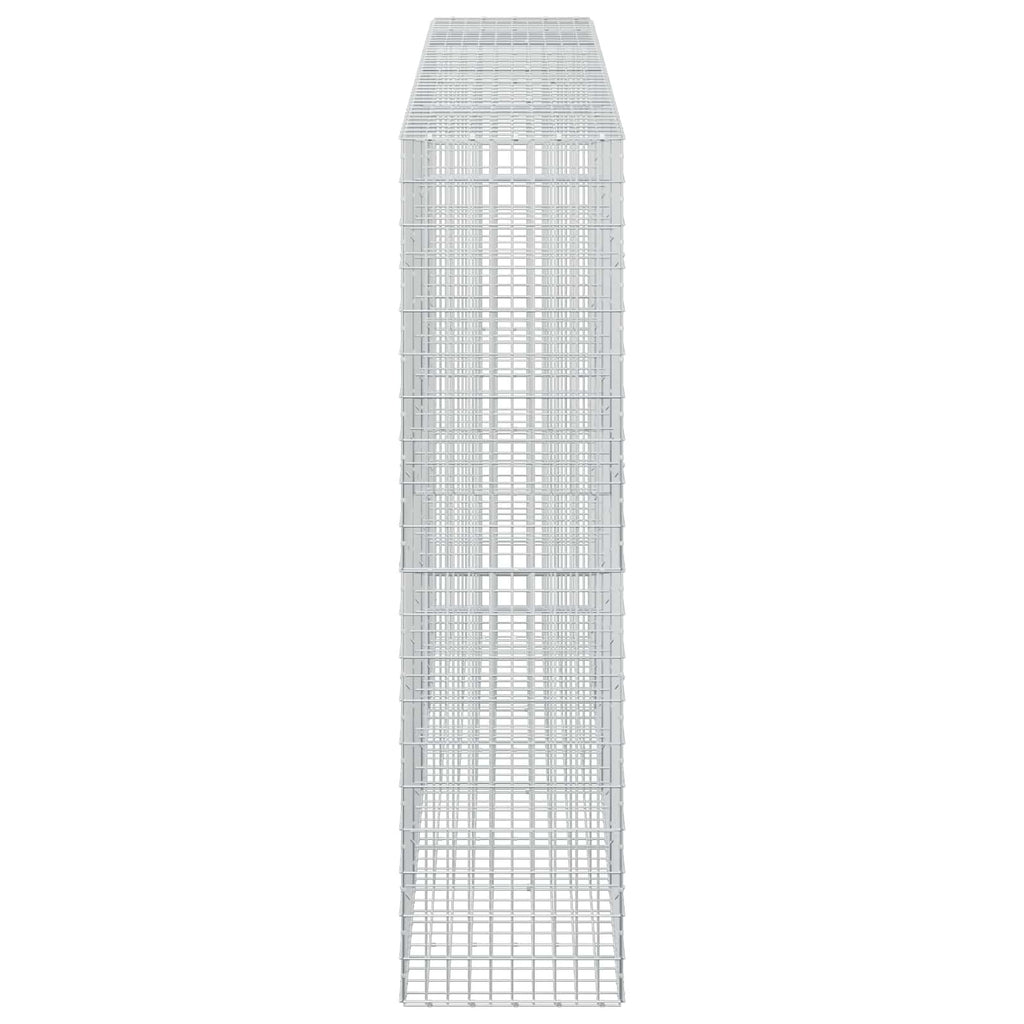 vidaXL Gabion z drutu 3,5 mm i siatką 5x10 cm 400x50x200 cm