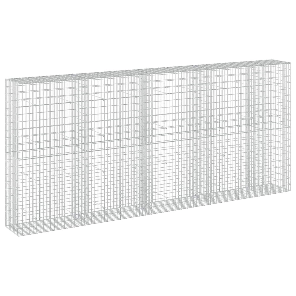 vidaXL Gabion z drutu 3,5 mm i siatką 5x10 cm 450x50x200 cm