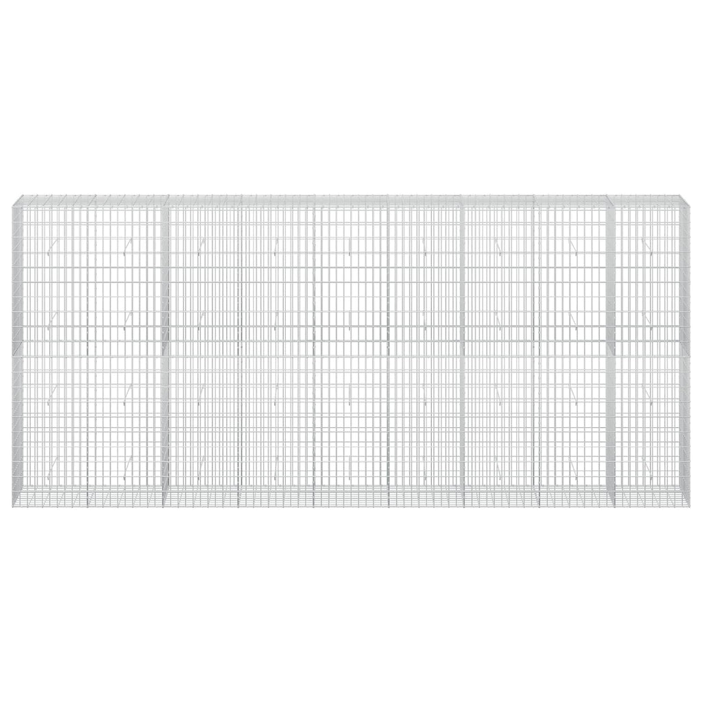 vidaXL Gabion z drutu 3,5 mm i siatką 5x10 cm 450x50x200 cm