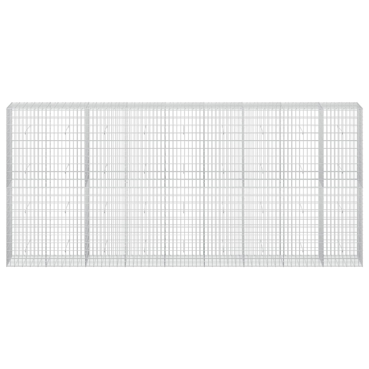 vidaXL Gabion z drutu 3,5 mm i siatką 5x10 cm 450x50x200 cm