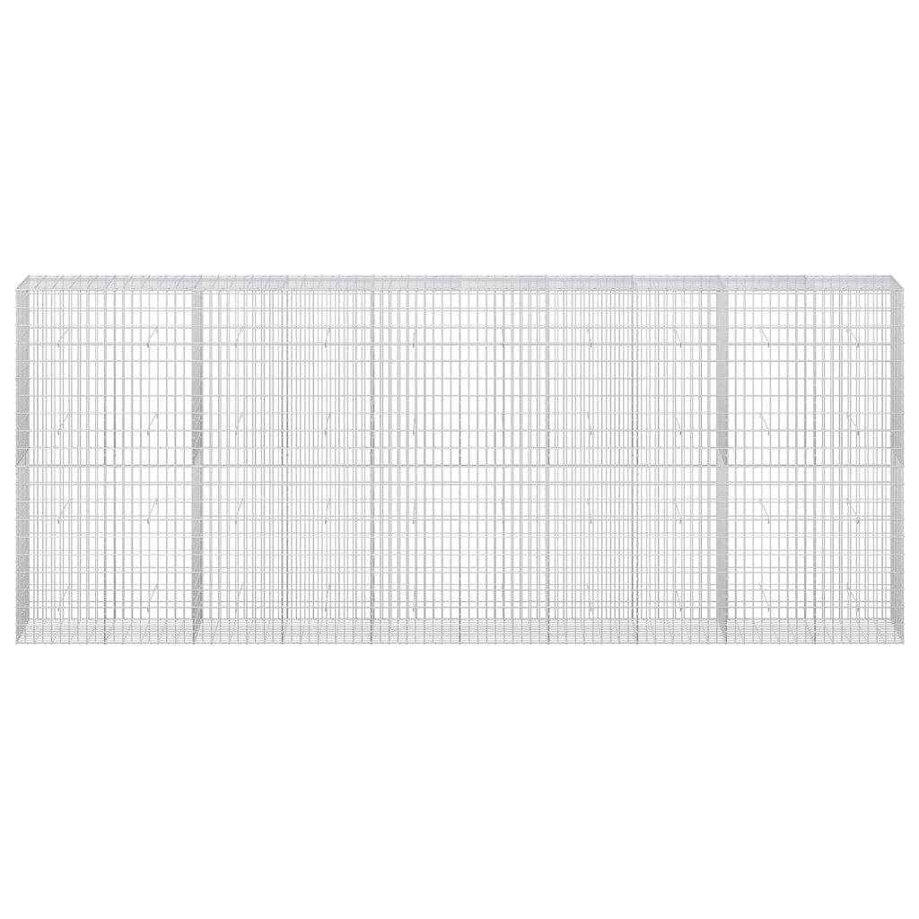 vidaXL Gabion z drutu 3,5 mm i siatką 5x10 cm 500x50x200 cm