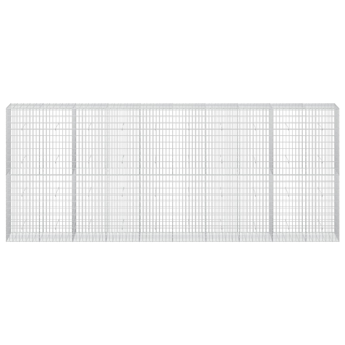 vidaXL Gabion z drutu 3,5 mm i siatką 5x10 cm 500x50x200 cm