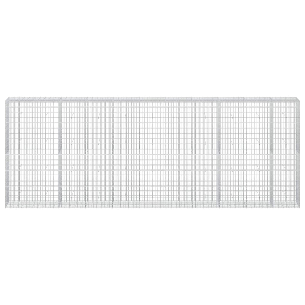 vidaXL Gabion z drutu 3,5 mm i siatką 5x10 cm 550x50x200 cm