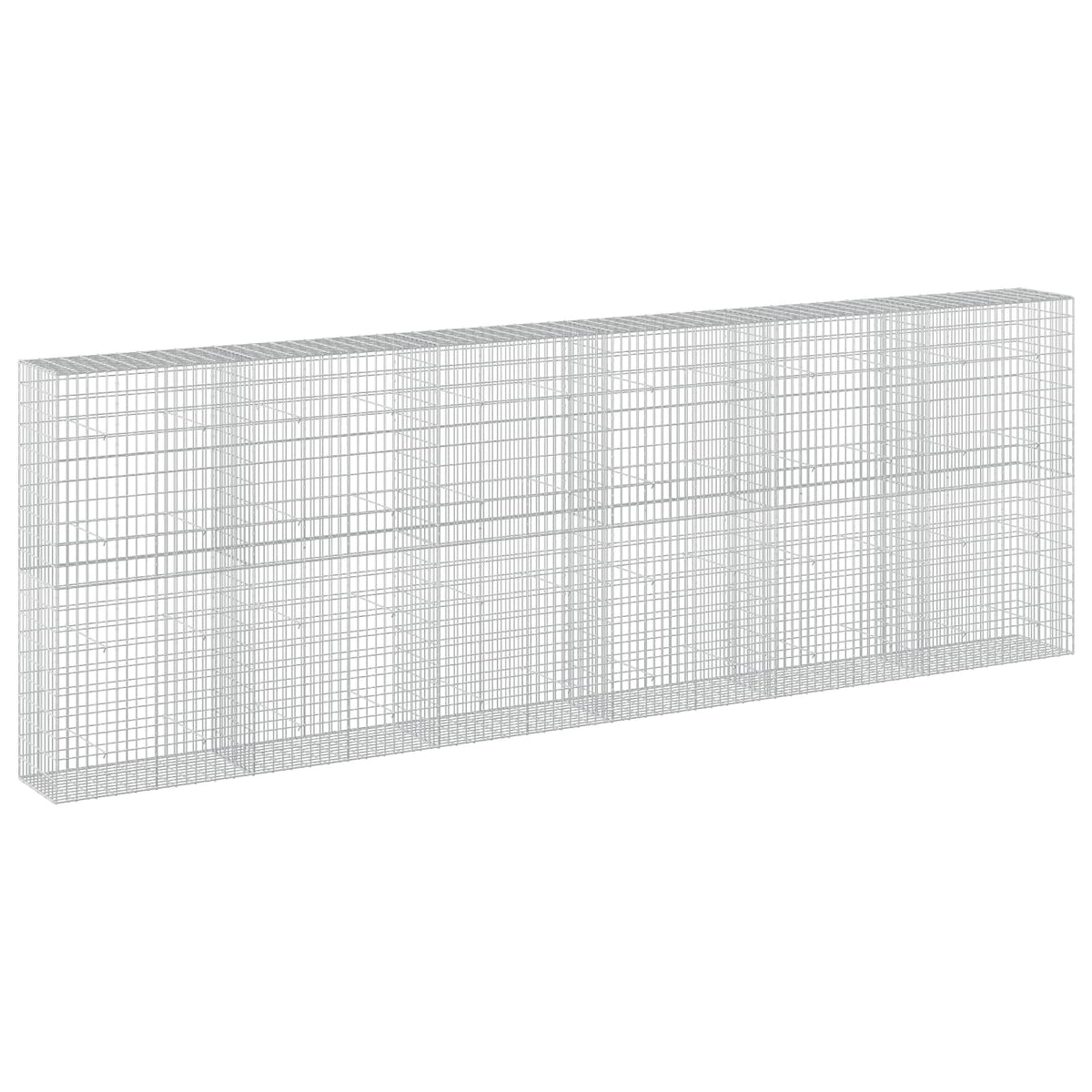 vidaXL Gabion z drutu 3,5 mm i siatką 5x10 cm 600x50x200 cm