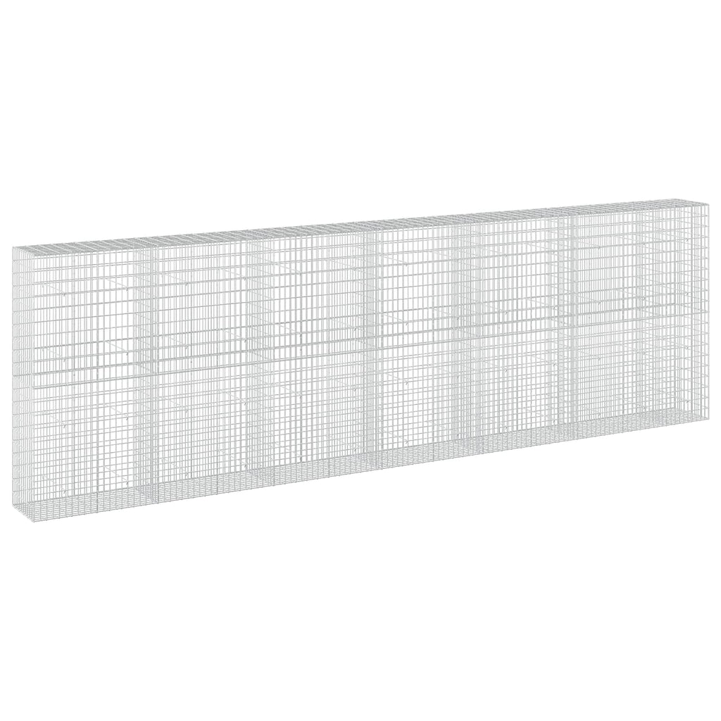 vidaXL Gabion z drutu 3,5 mm i siatką 5x10 cm 650x50x200 cm