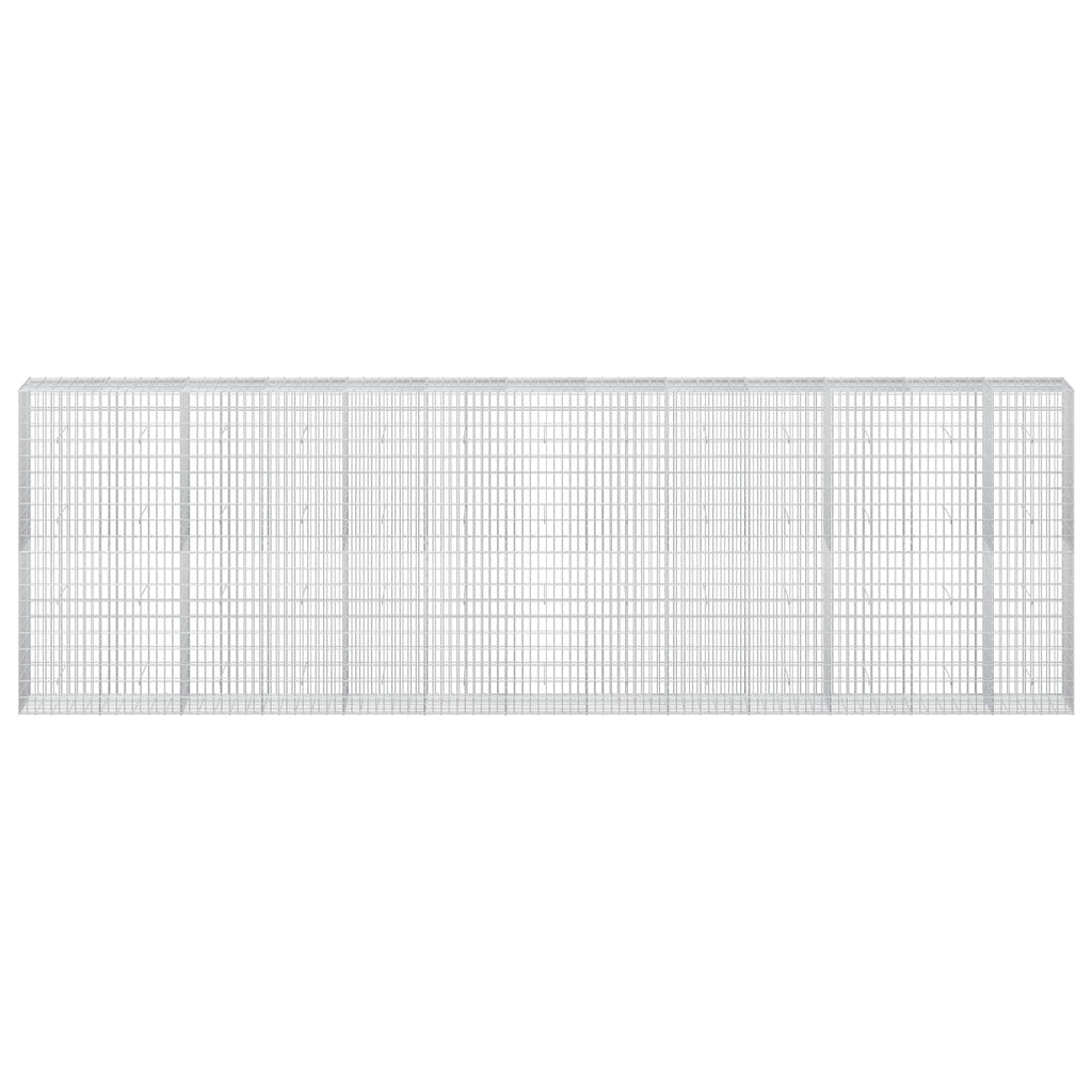 vidaXL Gabion z drutu 3,5 mm i siatką 5x10 cm 650x50x200 cm