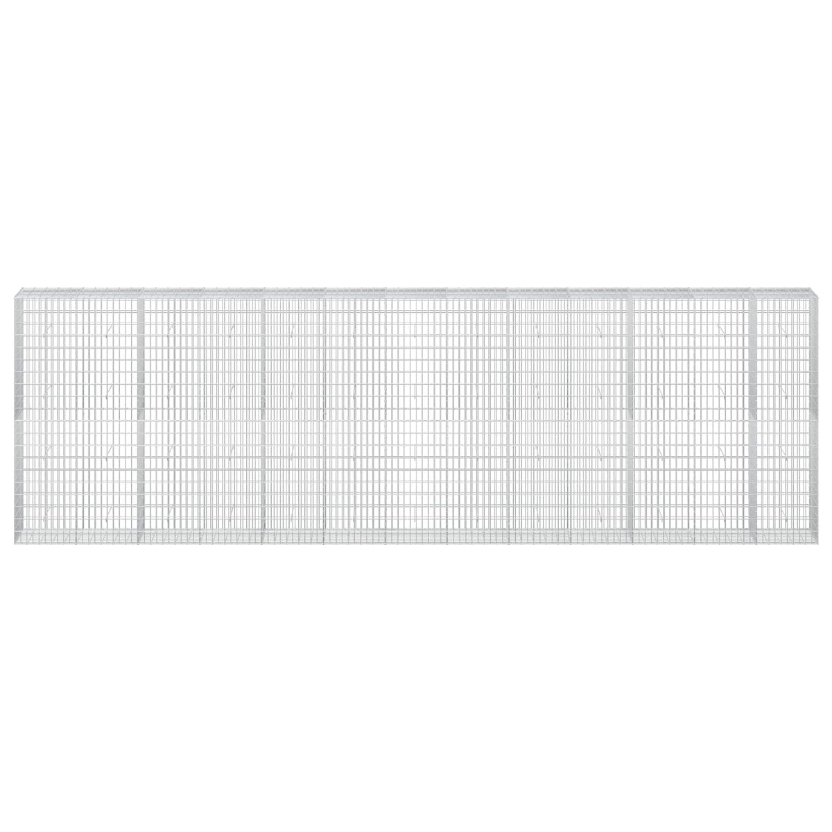 vidaXL Gabion z drutu 3,5 mm i siatką 5x10 cm 650x50x200 cm