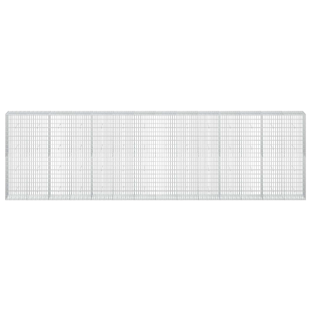 vidaXL Gabion z drutu 3,5 mm i siatką 5x10 cm 700x50x200 cm