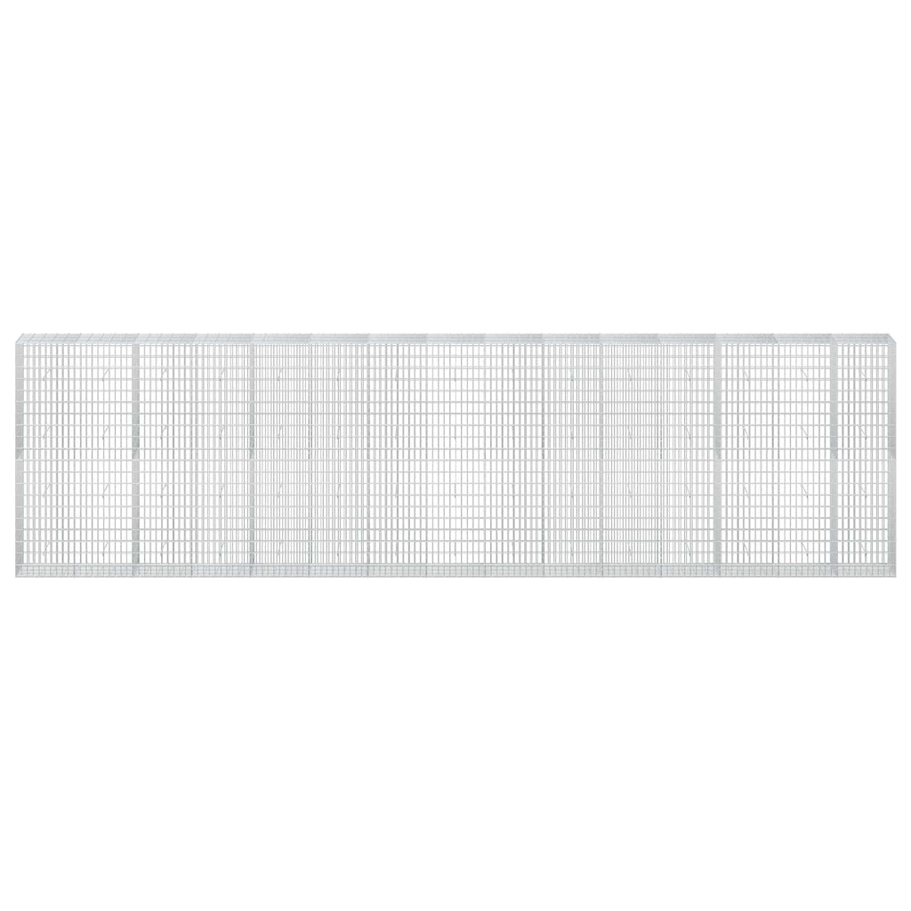 vidaXL Gabion z drutu 3,5 mm i siatką 5x10 cm 750x50x200 cm