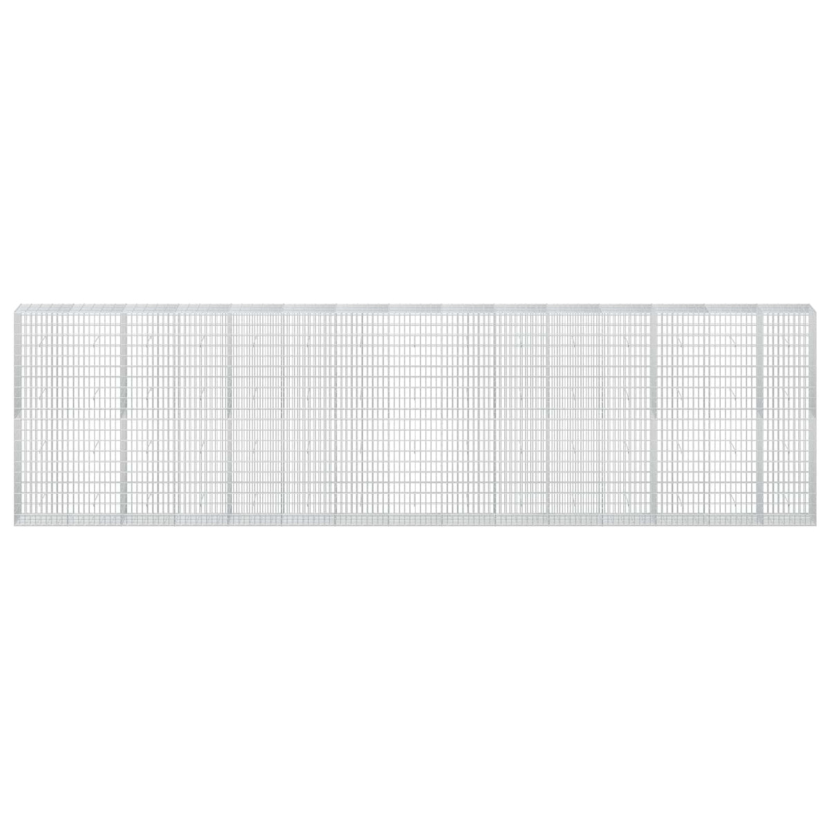 vidaXL Gabion z drutu 3,5 mm i siatką 5x10 cm 750x50x200 cm