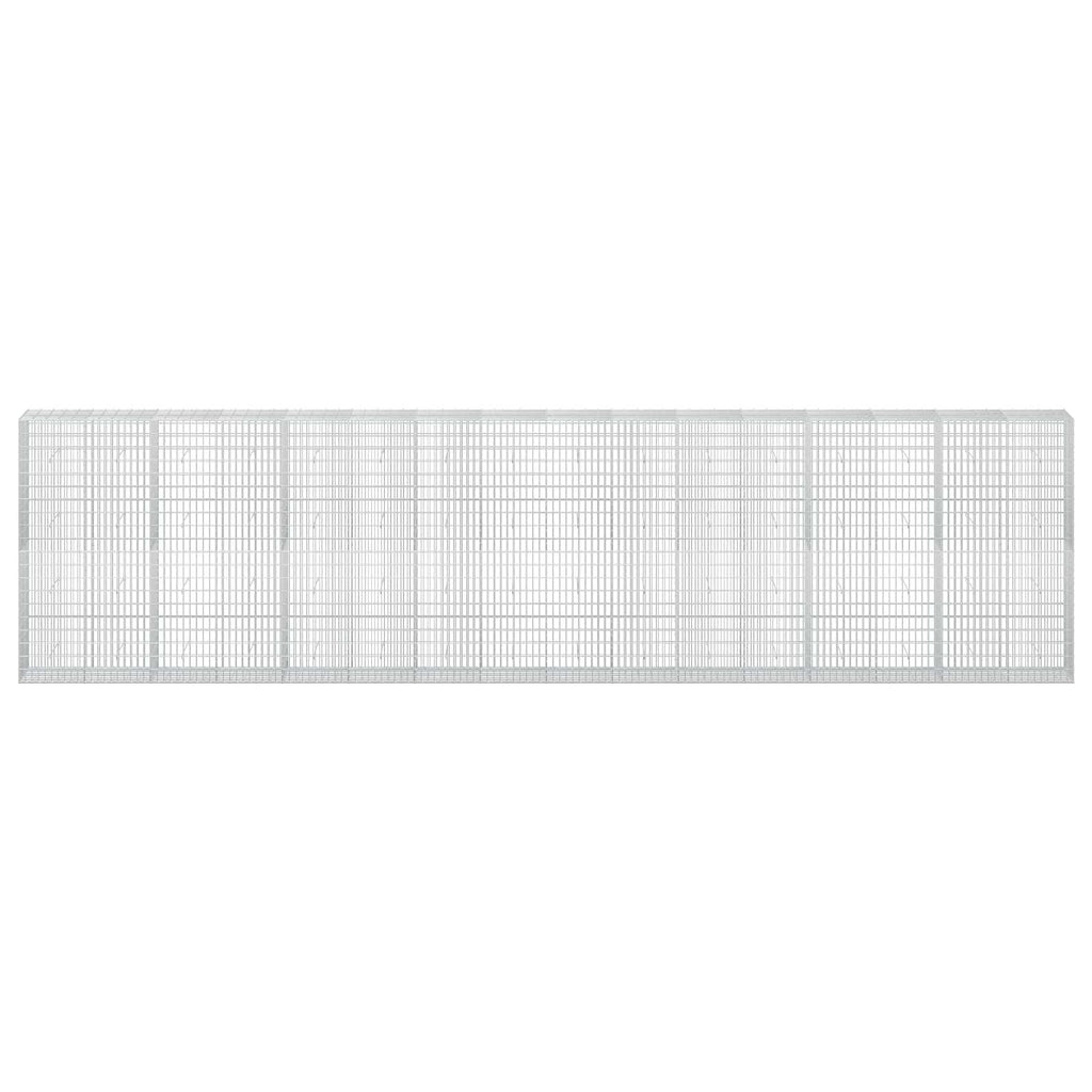 vidaXL Gabion z drutu 3,5 mm i siatką 5x10 cm 800x50x200 cm