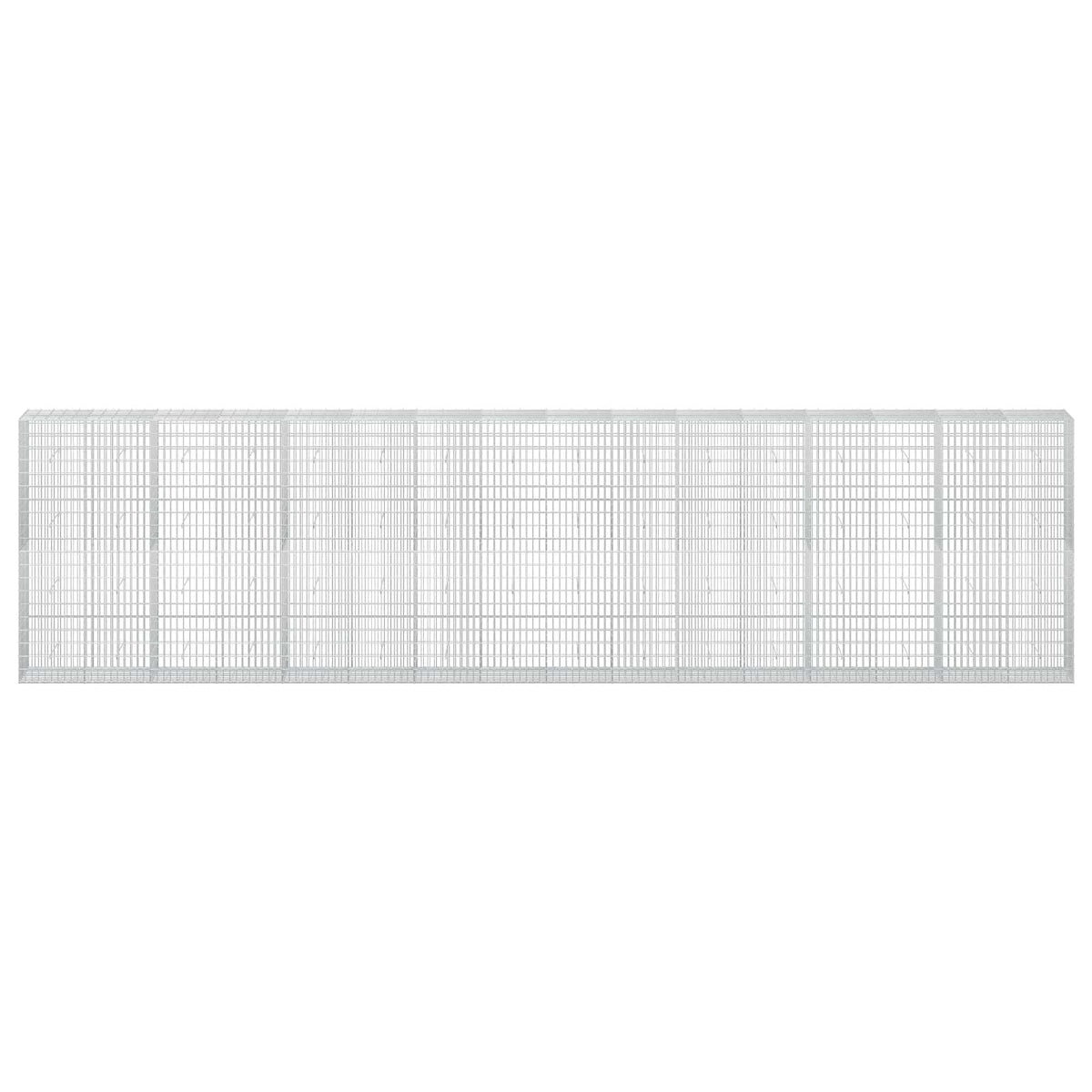 vidaXL Gabion z drutu 3,5 mm i siatką 5x10 cm 800x50x200 cm