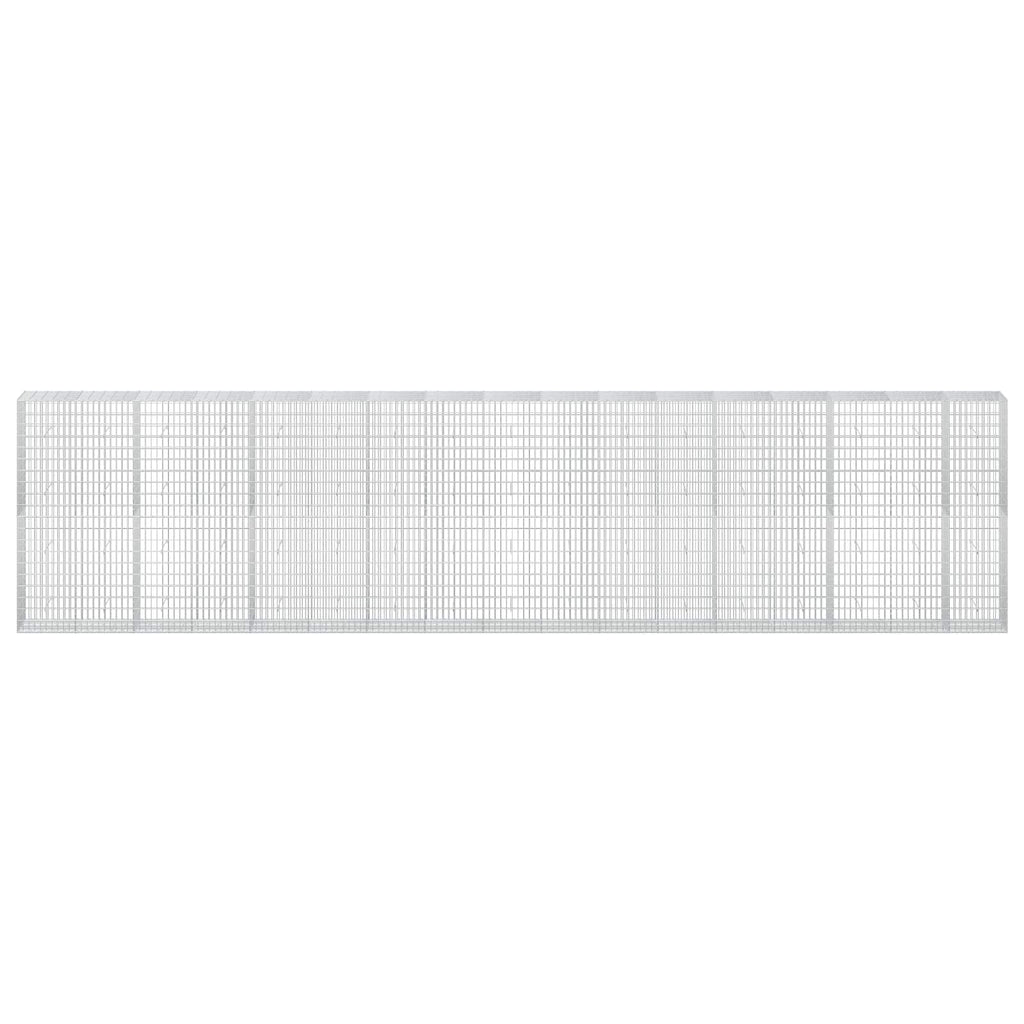 vidaXL Gabion z drutu 3,5 mm i siatką 5x10 cm 850x50x200 cm