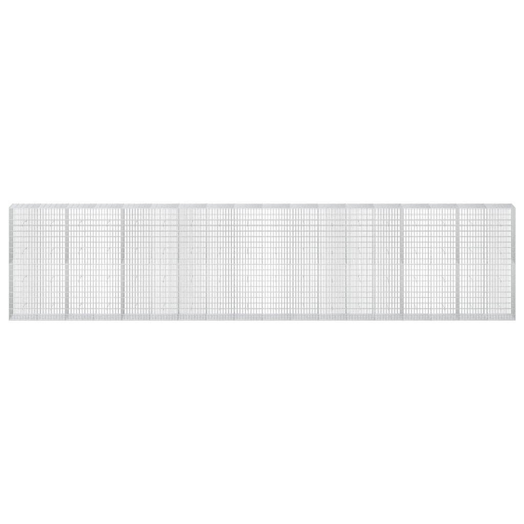 vidaXL Gabion z drutu 3,5 mm i siatką 5x10 cm 900x50x200 cm